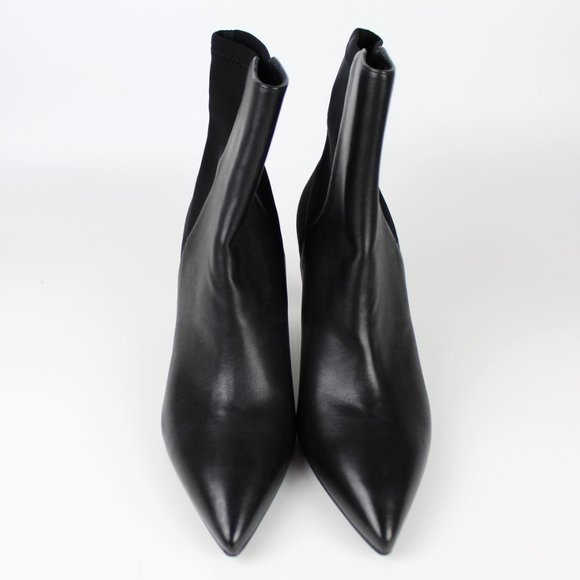 Stuart Weitzman Lauri 75 Booties | Sleek Black Ankle Boots for Work & Nights Out - Picture 2 of 12
